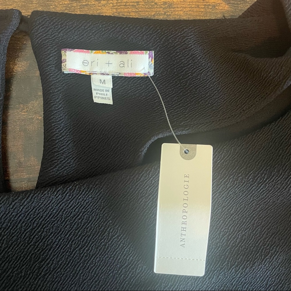 Black Anthropologie Knit blouse by  Eri + Ali. - Picture 6 of 6
